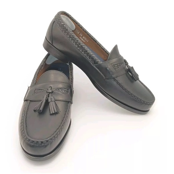 COPY - Men's Black Tassel Loafers - Picture 1 of 10